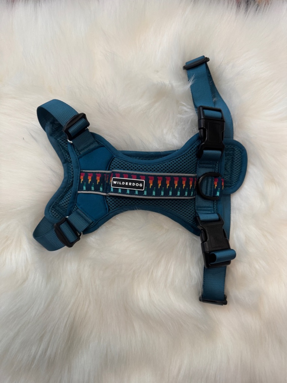 Wilderdog Teal Padded Dog Harness - Adjustable Comfort Harness